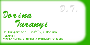 dorina turanyi business card